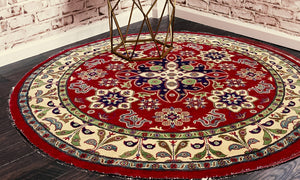 Enhance An Area With A Circular Persian Rug
