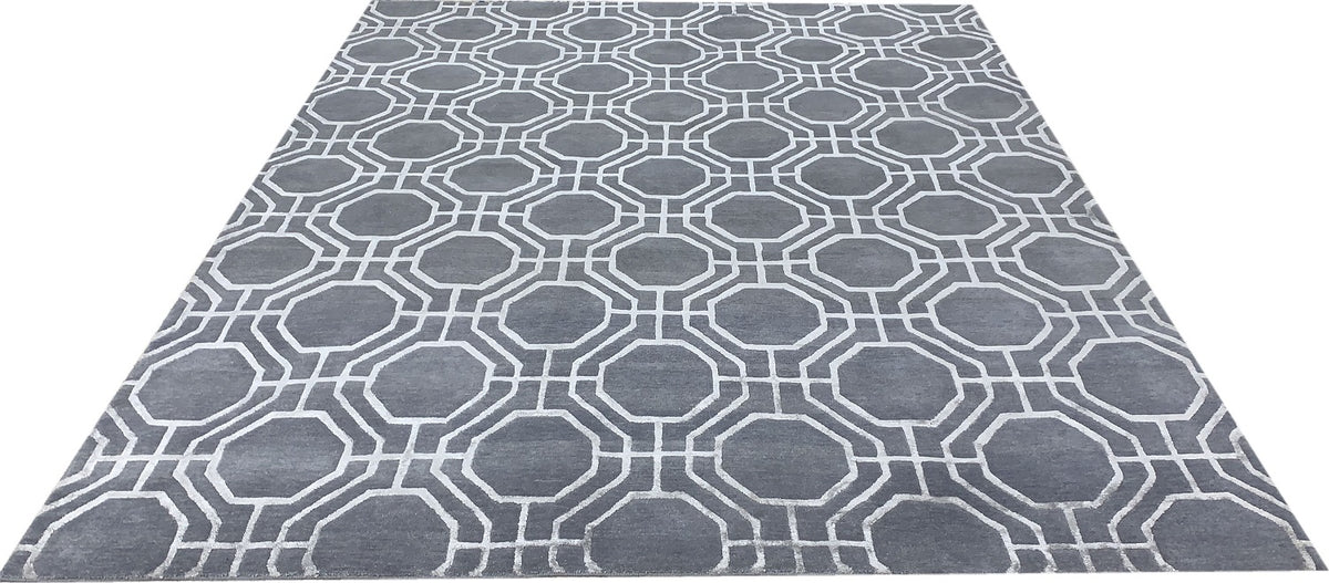 Modern Handmade Rug | Size: 302CM X 250CM - Silk Road Handmade Rugs
